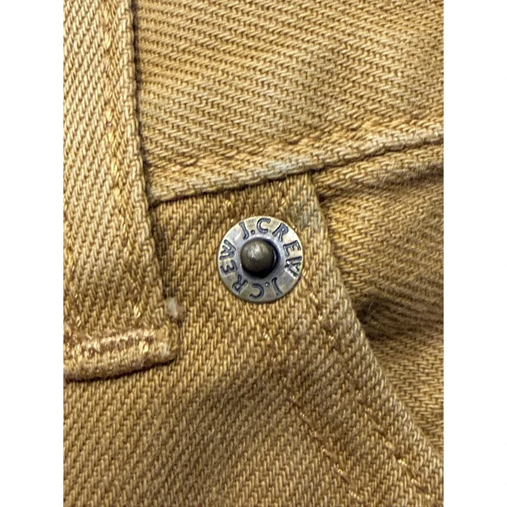 J.Crew The Sutton A8933 Pants Mens 36x30 Mustard Yellow Cotton Trousers